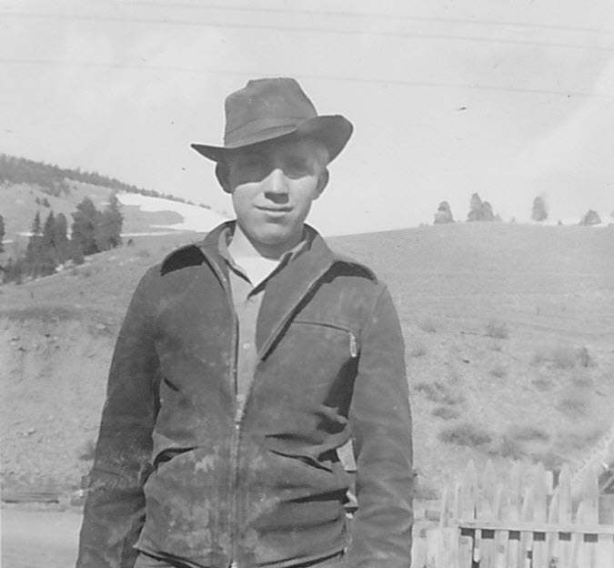 Joel Thomas Jackson as a young man, seated outdoors